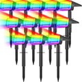 Solar Spot Lights Outdoor, Landscape Spotlights, 12 Pack, Colored by NACINIC