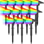 Solar Spot Lights Outdoor, Landscape Spotlights, 12 Pack, Colored by NACINIC