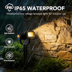 12W Low Voltage Landscape Lights 2700K Warm White LED Landscape Lighting IP65 Waterproof Spot Lights Outdoor Spotlights with Connectors for Garden Yard Tree, 8 Pack - Image 3