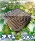 NEWMESSI Solar Walkway Lights Outdoor, 4 Pack, 3 Heights, Cool White, IP65 - Image 2