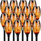 SOLARIX 6Pack Solar Torch Lights, Flickering Flame Garden Decor by Unknown