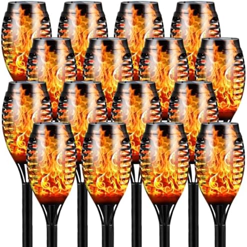 SOLARIX 6Pack Solar Torch Lights, Flickering Flame Garden Decor by Unknown
