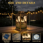 Solar Lantern Outdoor Waterproof Mother Baby Donkey Together Garden Decor LED Hanging Solar Lights Tabletop Lamp Gifts for Women Mom Outside Yard Patio Porch - Image 2
