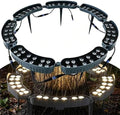 LED Ring Tree Light, Outdoor Waterproof Landscape Spotlight, Die-Cast Aluminum Tree Hug Uplights with Ground Stake for Garden Pathway Accent, Circular Wrap Around Lamp(White,84W(24v)) by Unknown