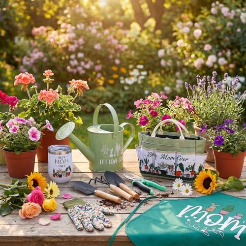 Reginary 11 Pcs Gardening Gift Watering Can Set for Women Plant Lover, Mom - Image 3
