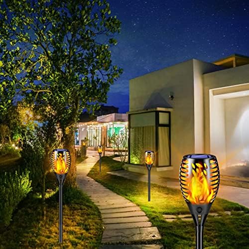 TomCare Solar Lights Outdoor Flickering Flame Solar Torches Lights Outdoor Lighting for Garden Patio Yard - Image 4