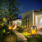 TomCare Solar Lights Outdoor Flickering Flame Solar Torches Lights Outdoor Lighting for Garden Patio Yard - Image 4