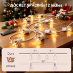 Outdoor-String-Lights with Remote 102FT Waterproof lights for Outside Patio - Image 6