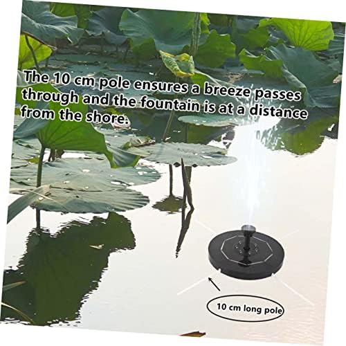 1 Set Solar Fountain Solar Pond Fountain Fish Bowl Decorations Pool Solar Pump Pond Pump Garden Fountain Pump Solar Water Fountain Pump Bird Fountain Pump Floating Pump Abs Outdoor - Image 2