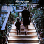 echosari 12 Pack Solar Step Lights 100 Lumen Ultra Bright Cool White - Image 6