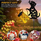 Solar Garden Lights Outdoor Decor, Dog Watering Can Lights for Yard, 2 Pack - Image 2