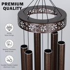 Extra Large Wind Chimes for Outside Deep Tone - 58'' Outdoor Clearance, Deep Tone Wind Chimes, Memorial Wind Chime, Sympathy Gift, Patio Yard, Home Décor, Bronze (58" Bronze) - Image 5