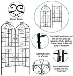 Garden Trellis for Climbing Plants Outdoor, 4-Pack 86" Metal Rustproof - Image 4
