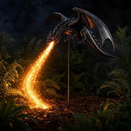 Solar Dragon Fire Garden Light,2027New Gothic Winged Dragon StakeLight 2pcs - Image 2