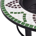 Mosaic Fire Pit Green 26.8 in Ceramic - Image 7