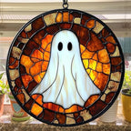 Cute Ghost Halloween Mosaic Acrylic Suncatcher - Image 4