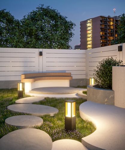 Modern Landscape Path Light Outdoor LED Bollard Fixture Aluminum Housing Pathway with Glass IP65 Waterproof Garden Lawn for Yard Walkway Home Decor - Image 3