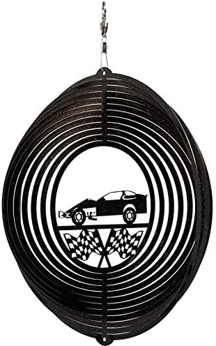 SWEN Products Modified Race Car Swirly Metal Wind Spinner - Image 2