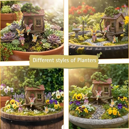 PRETMANNS Fairy Houses for Outside - Treehouse Fairy Garden Kit - Image 4