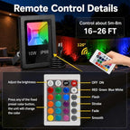 T-SUN 5 Pack 10W Christmas Led Mini Flood Light Outdoor with Color Changing - Image 6