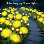 Solar Lights Outdoor Waterproof, 6 Pack Solar Firefly Swaying Lights with Flowers, Flower Light Garden Decor for Outside Yard Patio Thanksgiving Christmas for Women Grandma - Image 5