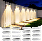Solar Fence Lights Outdoor, 16 Pack Fence Lights Solar Powered by Unknown