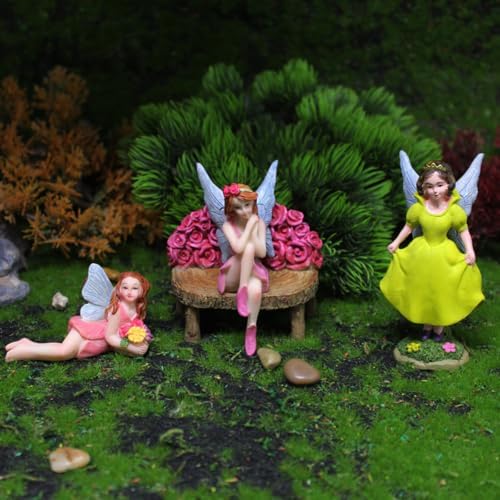 28Pcs Solar Fairy Garden House Resin Kit - Image 6