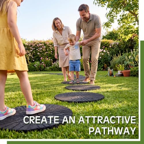 Nuanchu Lines 8 Pack Rubber Stepping Stones 17" - Image 3