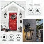 Outdoor Light Fixtures Wall Mount, Waterproof Exterior Wall Lanterns with Glass, Outside Wall Sconces, Front Porch Lights for House Garage Doorway Patio (Black, Clear Glass) - Image 3