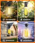 VOLIVO 200FT Outdoor String Lights for Patio, Waterproof Hanging Lights - Image 3