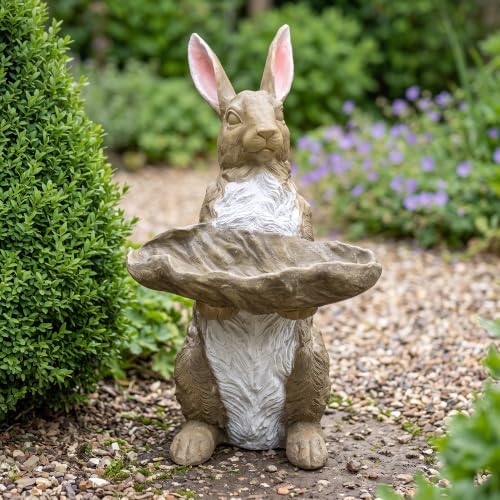 Magnesium Oxide Bunny Statue Hand-Painted Rabbit Sculpture Garden Lawn Ornament - Image 6