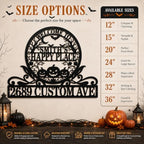 Personalized Halloween House Number Sign, Custom Family Name Address Sign - Image 4