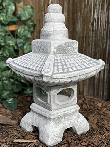 Japan Pagoda NOZURA 63 lb.Japanese Pagoda, Stone Lantern, Pagoda Temple, Japanese Garden, Stone Lantern, Memorial Decor, Japan Lover ,Garden Lantern Hypertufa Lightweight,Beautiful Statue, O1991H - Image 2