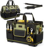 20 Inch Heavy Duty Tool Bag, 16-Pocket Tool Box Organizer, Green by Ounic