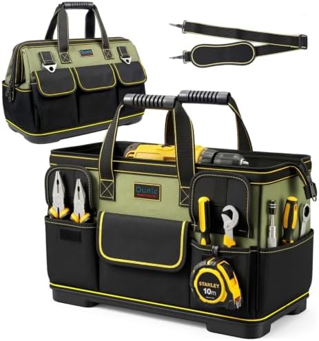 20 Inch Heavy Duty Tool Bag, 16-Pocket Tool Box Organizer, Green by Ounic