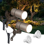 Cheopha 12V Landscape Down Light with 5W MR16 LED Bulb Warm White 2-Pack by Cheopha