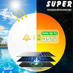 LanPool Floating Pool Lights,14" Flame Solar Pool Lights,Floating Glow Globe IP68 Waterproof, Solar Powered Swimming Pool Accessories, Large Floating Light Up Balls for Pool Pond Outdoor Decor-4PCS - Image 2