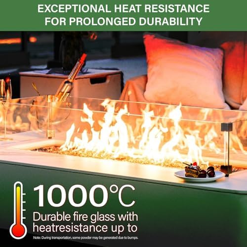 NUPICK 10 Pound Fire Glass, 1/2 Inch Reflective Fire Pit Glass - Image 4