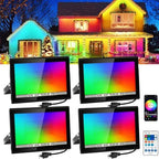 T-SUN RGB Led Flood Light 60W, 600W Equivalent Outdoor Landscape Light by T-SUN