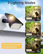Solar Lights Outdoor Waterproof IP65, 56 LED 3 Lighting Modes Solar Spot Lights Outdoor, Solar Powered Landscape Lighting for Yard Pathway Garden, 4 Pack (Warm White) - Image 3