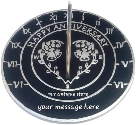 Elegant Sundial Clock for Garden & Yard – Timeless Outdoor Home Decor, Durable Alumiunm Timepiece, for Garden Lovers & Anniversaries, Weather-Resistant Yard Decor - Image 2