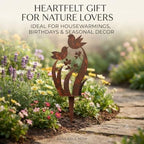 Bird & Wildflower Metal Garden Stake, Outdoor Yard Decor Art Stakes (4PCS) - Image 6