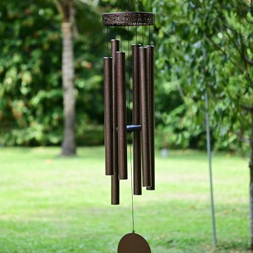Extra Large Wind Chimes for Outside Deep Tone - 58'' Outdoor Clearance, Deep Tone Wind Chimes, Memorial Wind Chime, Sympathy Gift, Patio Yard, Home Décor, Bronze (58" Bronze) - Image 2