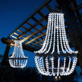 28" Hanging Solar Chandelier Outdoor Waterproof 30 LED Lantern by SUNNYPARK
