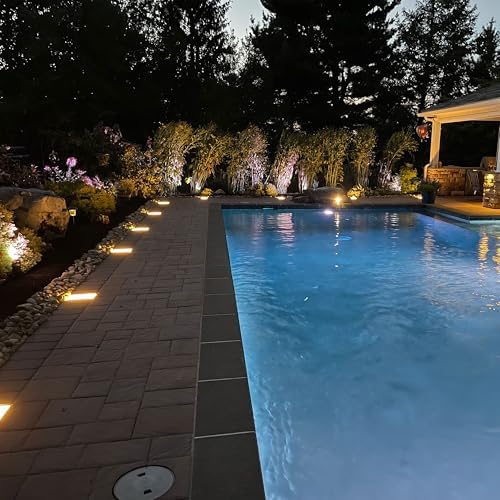 LUMENGY Paver Light 6x9 Inch (5.82x8.85), 2700K Warm White Brick Lighting for Pavers, Driveways, Walkways and Patios, 12V Wired, IP67 Waterproof, Drive-Over Rated, 6-Pack - Image 5