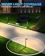 SUNVIE 5W 3000K LED Low Voltage Landscape Pathway Lights Black, 12 Pack - Image 3