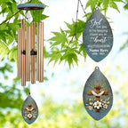 ASTARIN Wind Chimes for Loss of Loved One, Sympathy Gifts Wind Chime for Loss, Personalized Sympathy Windchimes in Memory of Mom/Dad, Memorial Gifts for Bereavement Condolences(Produced in Texas) - Image 7