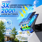 Solar Spot Lights Outdoor Waterproof IP65, 100 LED Solar Lights Outdoor - Image 3