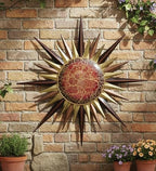 Regal Art & Gift Large Metal Sun Wall Decor, Indoor & Outdoor Sunburst Art - Image 3