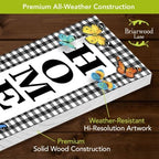 Briarwood Lane Spring Double Sided Reversible Pine Porch Leaner 47x9.5 Spring Home For Spring Porch Leaner - Image 5